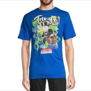 Monopoly X Tango Hotel Blue T-Shirt Mens size Medium NWT
